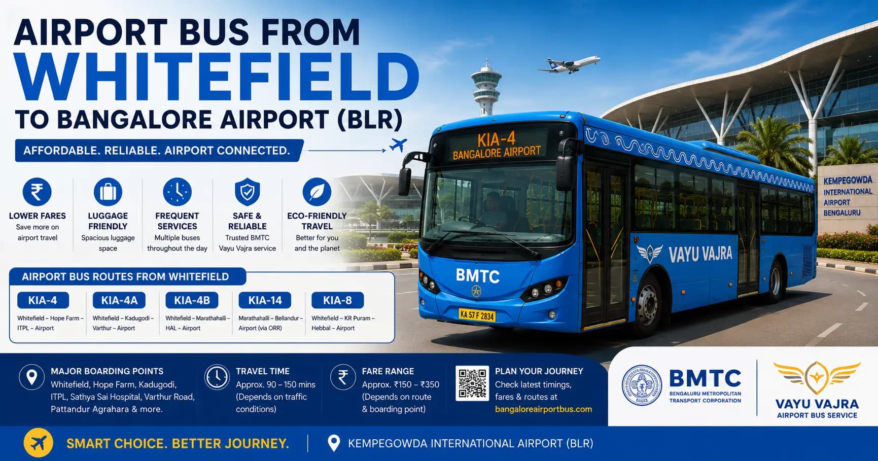 Airport Bus from Whitefield to Bangalore Airport (2026 Guide)