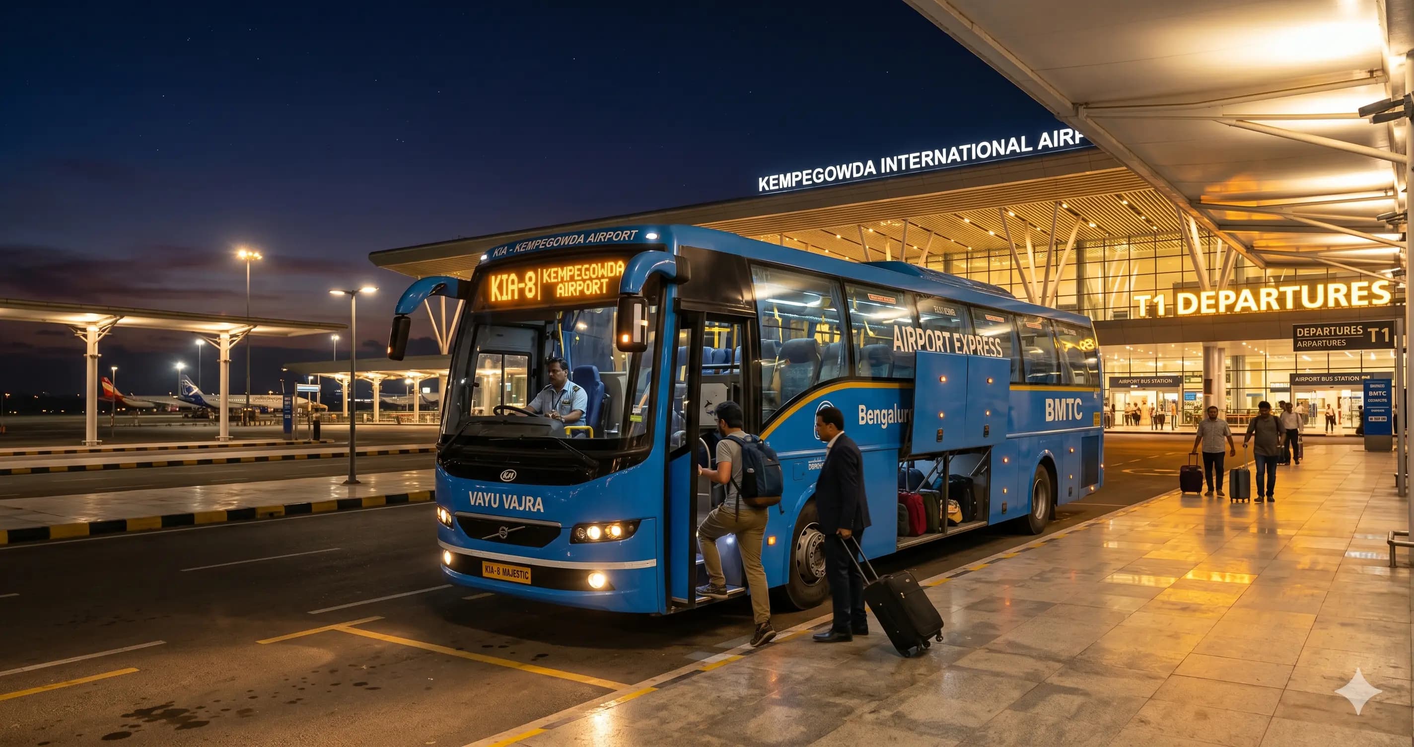 Airport Bus for Early Morning Flights from Bangalore