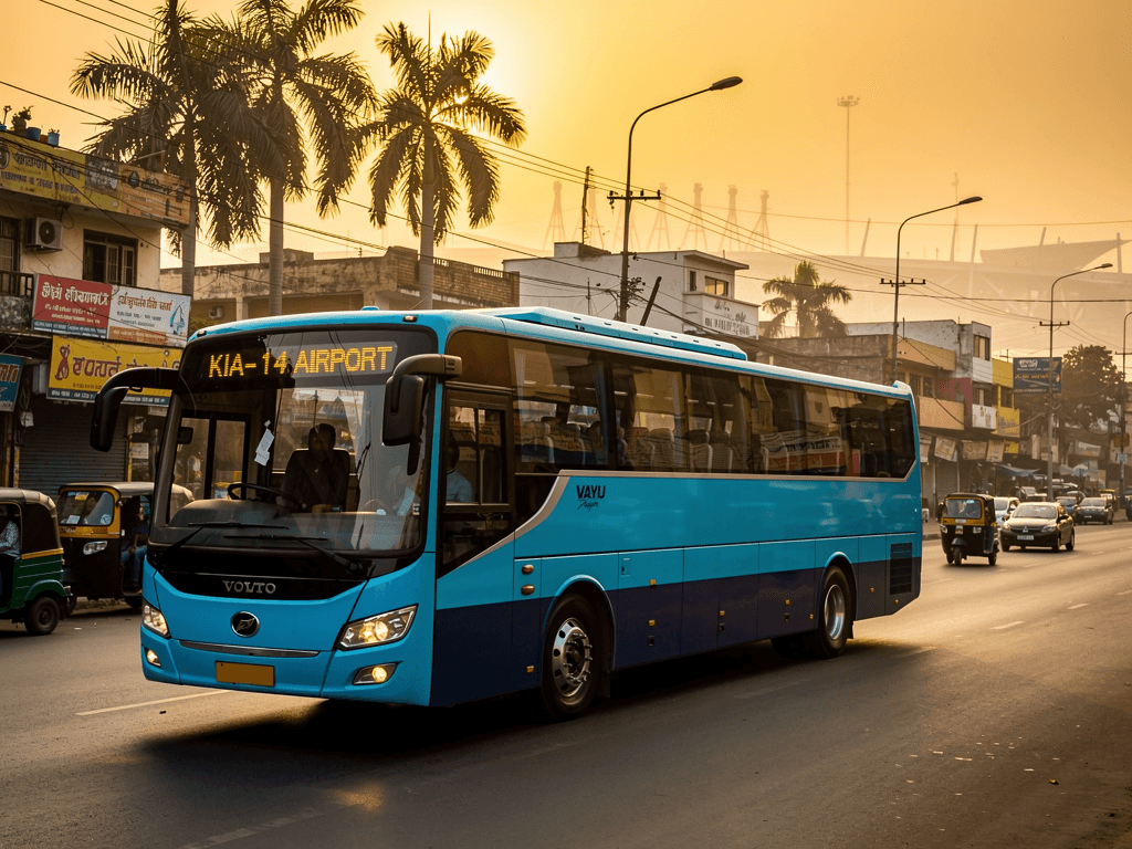 KIA-14 Bus Route: Stops, Timings & Fares from Banashankari to Bangalore Airport