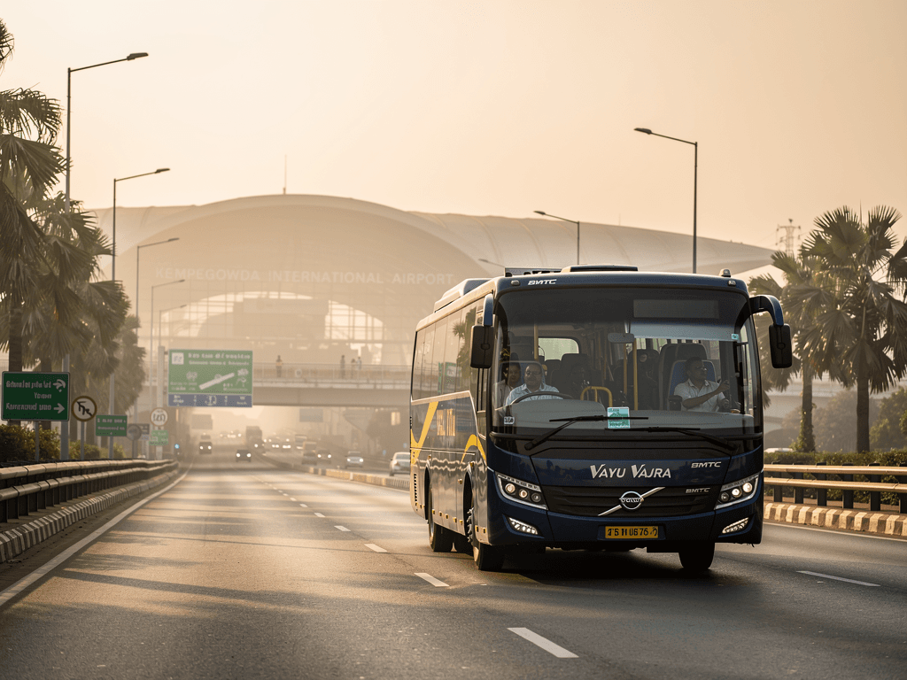 Navigate Bangalore Airport with BMTC Vayu Vajra Bus
